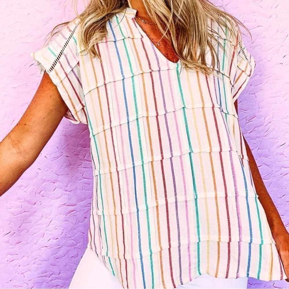 Striped Multicolor Women's Top